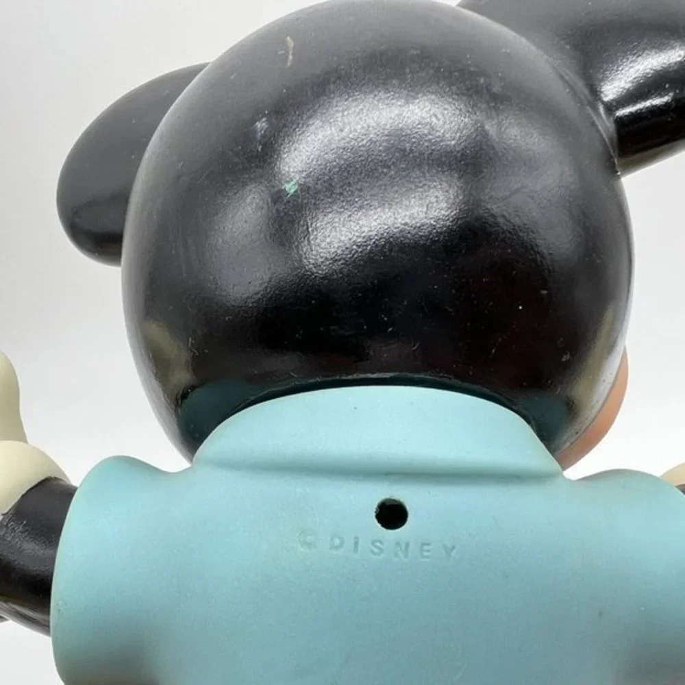 VINTAGE DISNEY‎ MICKEY MOUSE WITH BLUE SHIRT AND RED SHORT VINYL FIGURE DOLL